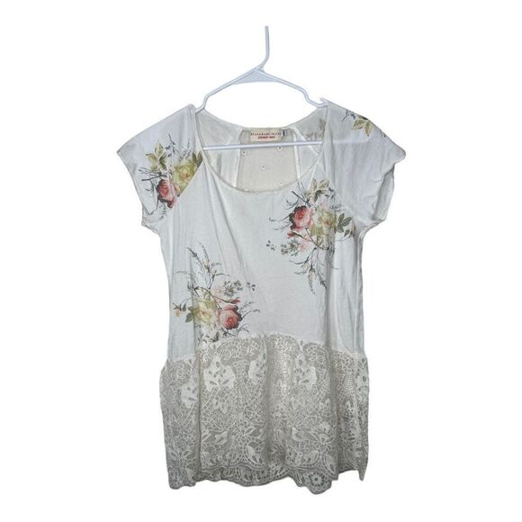 Johnny Was Tops - Johnny Was 4 Love‎ & Liberty Women's Floral Embroidered Cotton Top Cream …